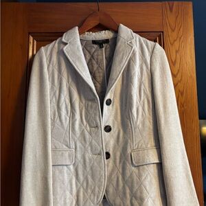 Talbots Cream Quilted Women's Blazer
